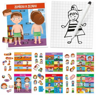 ADC HEADU Montessori Naše telo naučná hra