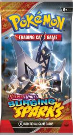Hra Pokémon TCG SV08 Surging Sparks booster set 10 karet v sáčku