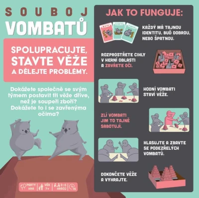 ADC Hra Souboj vombatů (společenská hra)