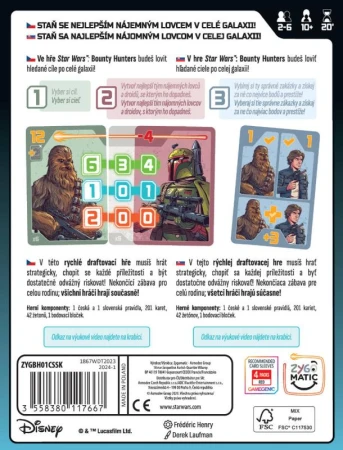 ADC Hra Star Wars: Bounty Hunters strategická SK (spoločenská hra)