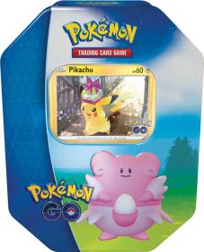Hra Pokémon GO Tin set 4x booster s doplňky v kovovém boxu 3 druhy