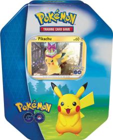 Hra Pokémon GO Tin set 4x booster s doplňky v kovovém boxu 3 druhy