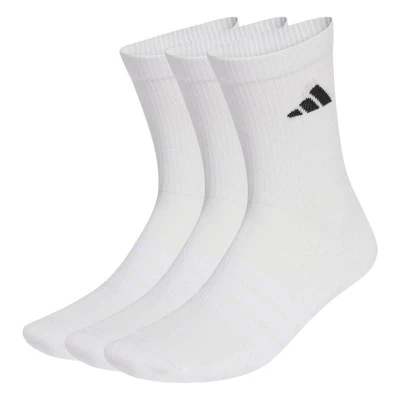 Adidas 3PACK-C ESS CRW 3P WHITE/WHITE/BLACK ponožky