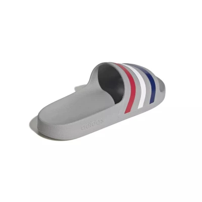Adidas Adilette Aqua M grey two/mystery ink/pure ruby pánské nazouváky