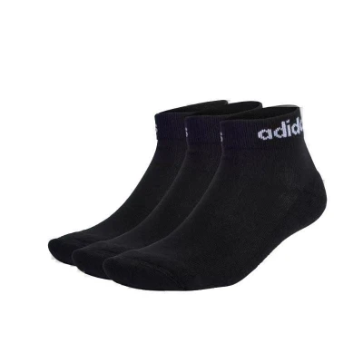 Adidas C LIN ANKLE 3P-3 pack-BLACK/WHITE ponožky