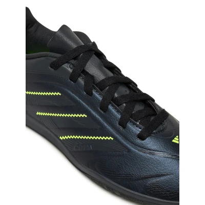 Adidas Copa Pure III Club K IN core black/dgh solid grey/lucid lemon chlapecké fotbalové kopačky