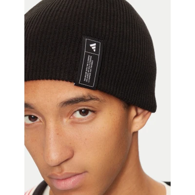 Adidas ESS BEANIE BLACK/WHITE zimní čepice