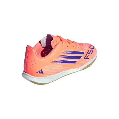 Adidas F50 Club Jr IC beam orange/lucid blue/cloud white chlapecké fotbalové kopačky