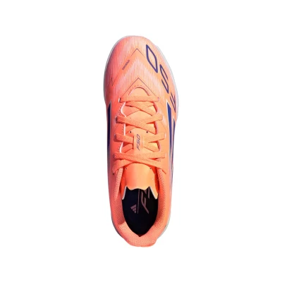 Adidas F50 Club Jr IC beam orange/lucid blue/cloud white chlapecké fotbalové kopačky