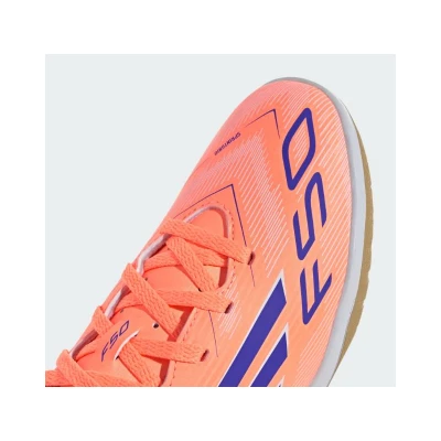 Adidas F50 Club Jr IC beam orange/lucid blue/cloud white chlapecké fotbalové kopačky