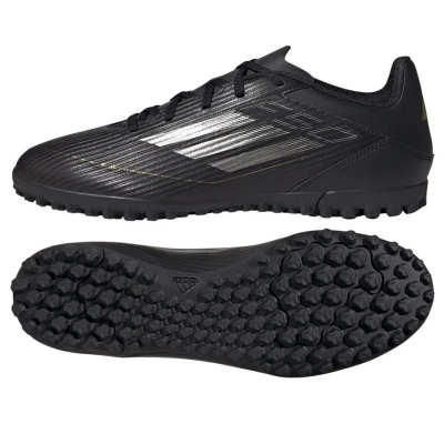 Adidas F50 Club M TF core black/iron metallic/gold metallic pánské fotbalové kopačky turfy