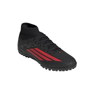 Adidas F50 Club Mid M TF core black/lucid red/core black pánské fotbalové kopačky turfy
