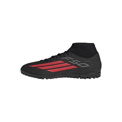 Adidas F50 Club Mid M TF core black/lucid red/core black pánské fotbalové kopačky turfy