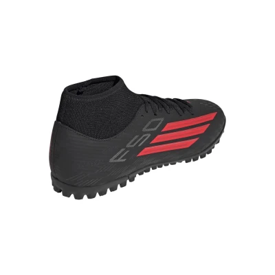 Adidas F50 Club Mid M TF core black/lucid red/core black pánské fotbalové kopačky turfy