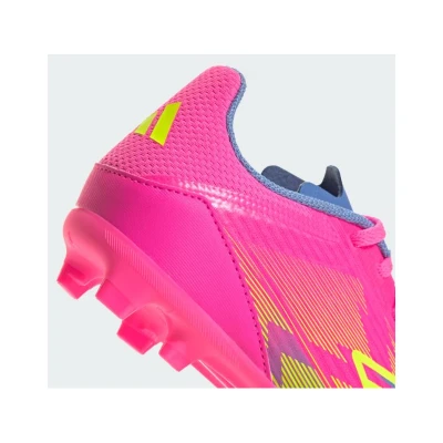 Adidas F50 League Jr FG/MG lucid pink/lucid lemon/blue fusion chlapecké fotbalové kopačky