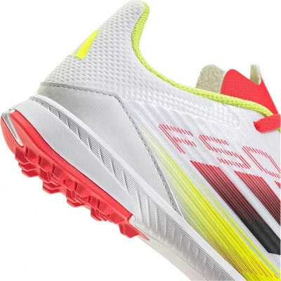 Adidas F50 League Jr TF cloud white/core black/solar yellow chlapecké fotbalové kopačky turfy