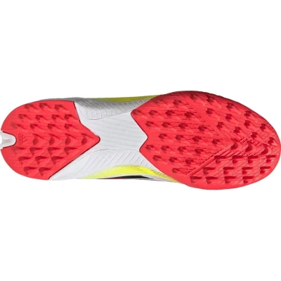 Adidas F50 League Jr TF cloud white/core black/solar yellow chlapecké fotbalové kopačky turfy