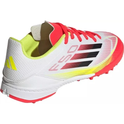Adidas F50 League Jr TF cloud white/core black/solar yellow chlapecké fotbalové kopačky turfy