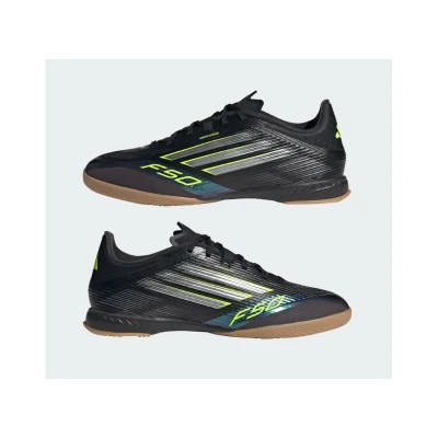Adidas F50 League M IC core black/iron metallic/lucid lemon pánské halové fotbalové kopačky