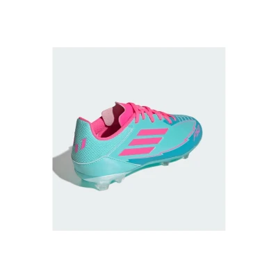 Adidas F50 League Messi Jr FG/MG flash aqua/lucid pink/lucid cyan chlapecké fotbalové kopačky