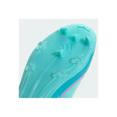 Adidas F50 League Messi Jr FG/MG flash aqua/lucid pink/lucid cyan chlapecké fotbalové kopačky