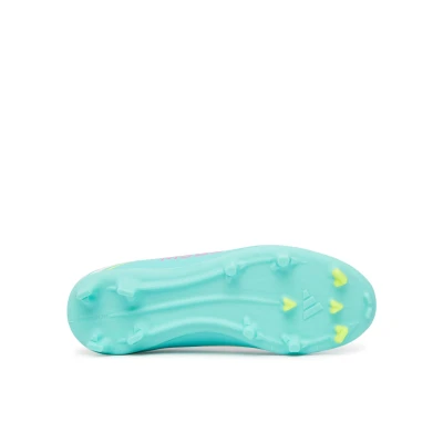 Adidas F50 Messi Club Jr FG/MG cloud white/lucid pink/flash aqua chlapecké fotbalové kopačky