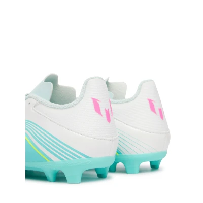 Adidas F50 Messi Club Jr FG/MG cloud white/lucid pink/flash aqua chlapecké fotbalové kopačky