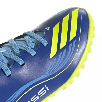 Adidas F50 Messi Club Jr TF team royal blue/solar yellow/semi blue burst chlapecké fotbalové kopačky turfy