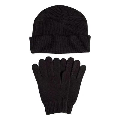 Adidas Glove + Beanie 2 Pcs. Set black/white dámská zimní čepice