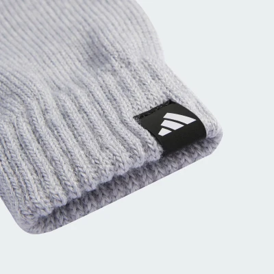 Adidas Glove + Beanie 2 Pcs. Set light grey heather/white dámská zimní čepice