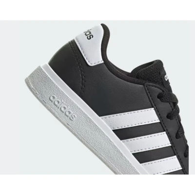 Adidas Grand Court 2.0 Jr core black/cloud white/core black juniorské tenisky