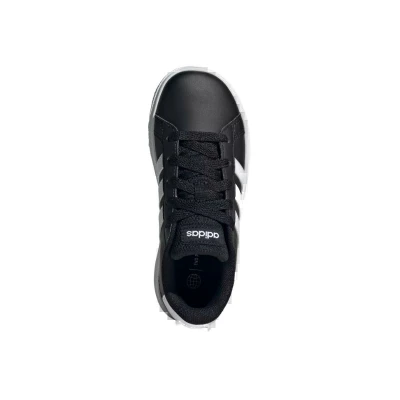 Adidas Grand Court 2.0 Jr core black/cloud white/core black juniorské tenisky