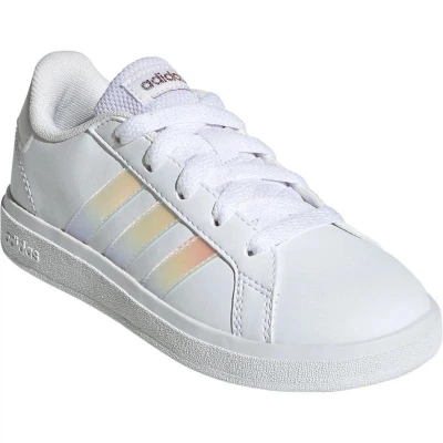 Adidas Grand Court 2.0 K cloud white/iridescent/cloud white dívčí tenisky