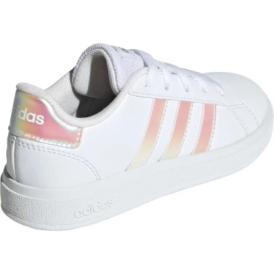 Adidas Grand Court 2.0 K cloud white/iridescent/cloud white dívčí tenisky