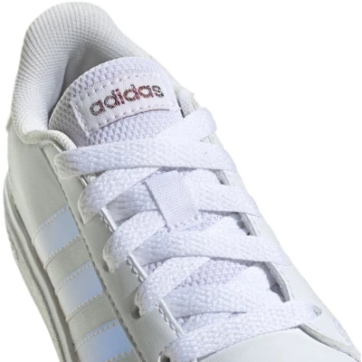 Adidas Grand Court 2.0 K cloud white/iridescent/cloud white dívčí tenisky