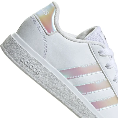 Adidas Grand Court 2.0 K cloud white/iridescent/cloud white dívčí tenisky