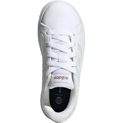 Adidas Grand Court 2.0 K cloud white/iridescent/cloud white dívčí tenisky