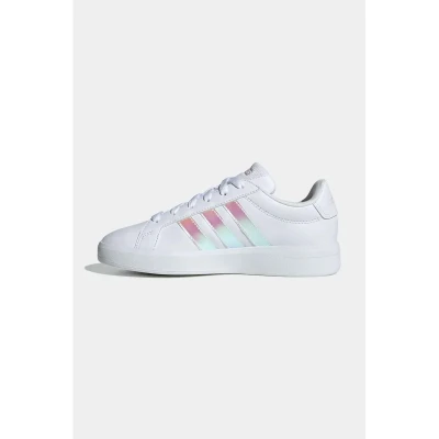 Adidas Grand Court 3.0 Jr cloud white/iridescent/almost pink dívčí tenisky