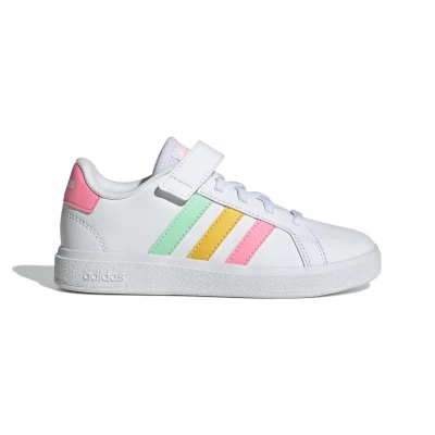 Adidas Grand Court cloud white/pulse mint/beam pink dívčí tenisky