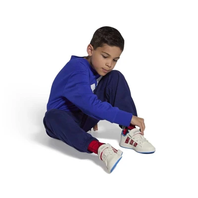 Adidas Grand Court Spider Man K cloud white/pure ruby/bright blue chlapecké tenisky