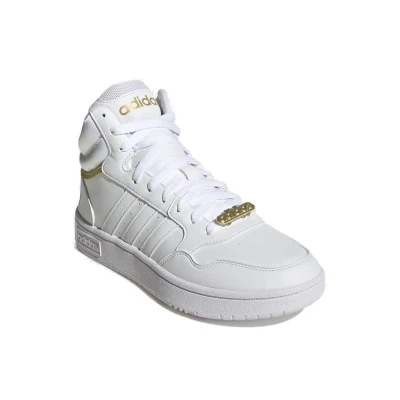Adidas Hoops 3.0 Mid cloud white/cloud white/gold metallic dámské tenisky