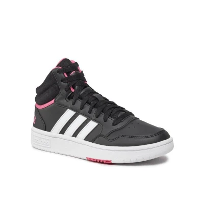 Adidas Hoops 3.0 Mid core black/cloud white/pink fusion dámské tenisky