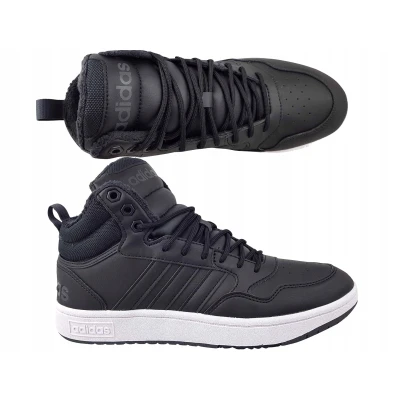 Adidas Hoops 3.0 Mid WTR core black/core black/footwear white pánské zimní tenisky