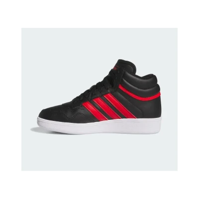 Adidas Hoops 4.0 Mid Jr core black/better scarlet/cloud white chlapecké tenisky