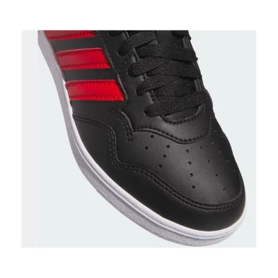 Adidas Hoops 4.0 Mid Jr core black/better scarlet/cloud white chlapecké tenisky