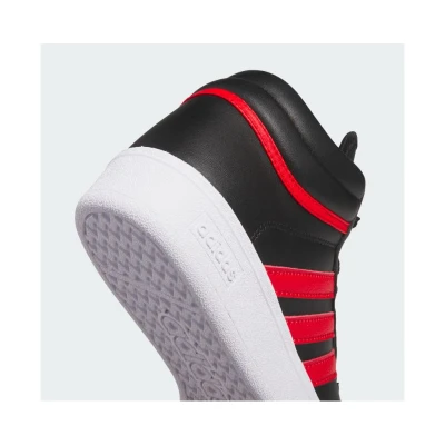 Adidas Hoops 4.0 Mid Jr core black/better scarlet/cloud white chlapecké tenisky