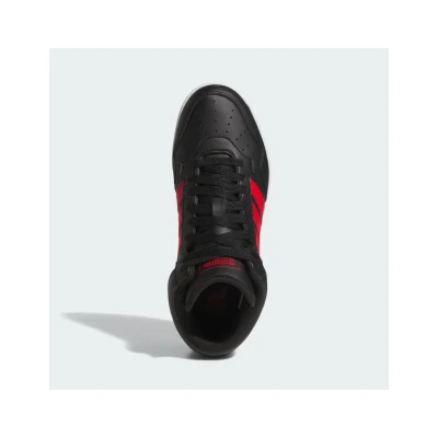 Adidas Hoops 4.0 Mid Jr core black/better scarlet/cloud white chlapecké tenisky