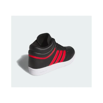Adidas Hoops 4.0 Mid Jr core black/better scarlet/cloud white chlapecké tenisky