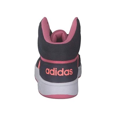 Adidas Hoops Mid 3.0 shadow navy/acid red/rose tone dívčí tenisky