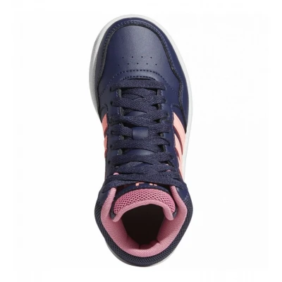 Adidas Hoops Mid 3.0 shadow navy/acid red/rose tone dívčí tenisky